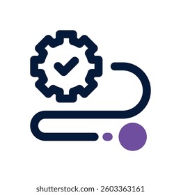 procedure dual tone icon. Sleek and modern vector icon for websites, mobile apps, marketing materials, and corporate design. Fully scalable and ready to use.