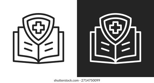 Icono De Procedimiento En Estilo De Línea En Blanco Y Negro