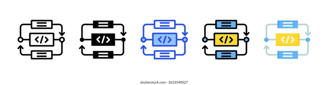 Procedure Icon Collection With Multiple Styles