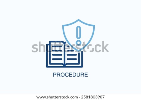 Procedure Icon Or Logo Isolated Illustration