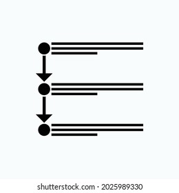 Procedure Icon. Rule, Process Symbol  - Vector.