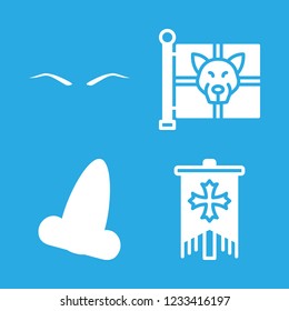 procedure icon set about standard, eyebrow and nose vector set