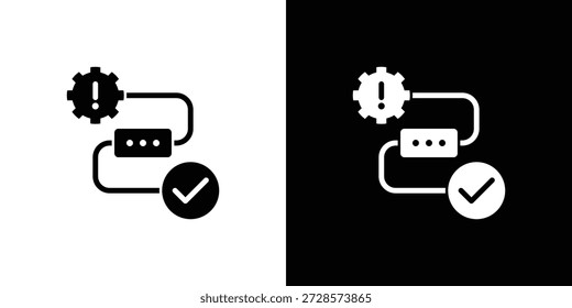 Icono de procedimiento Hoja Blanco y Negro