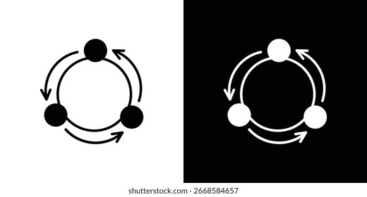 Procedure icon, vector flat icon. Flat illustration.
