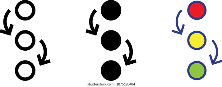 Procedure icon , vector illustration