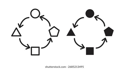 Icono de procedimiento símbolo de signo de Vector