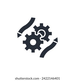 Verfahrenssymbol. vector.Editable stroke.linear style sign for use web design,logo.Symbol illustration.
