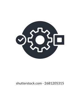 procedure icon. vector.Editable stroke.linear style sign for use web design,logo.Symbol illustration.