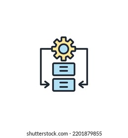 Procedure icons  symbol vector elements for infographic web
