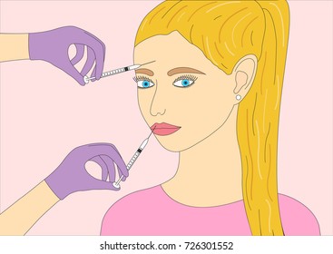  Procedure for injecting beauty