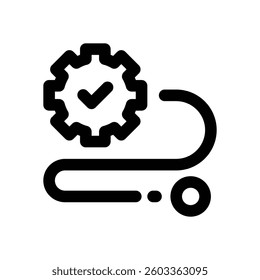procedure line icon. Clean and minimalist vector icon for websites, mobile apps, presentations, and logos. Fully scalable and customizable for any project.