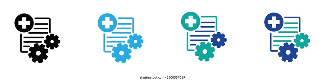 procedure, operation, icon, Procedures line icon on white. vector stock. illustration.	