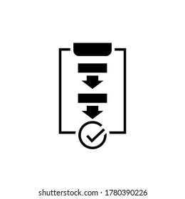 Procedure vector icon illustration. Creative sign from quality control icons collection.