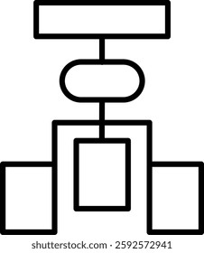 Procedure Vector Line Icon Design