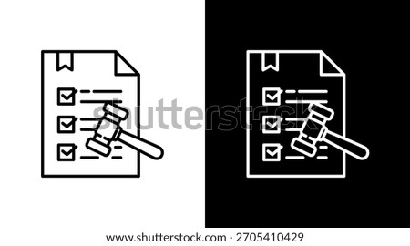 Procedure White Icon Set Design