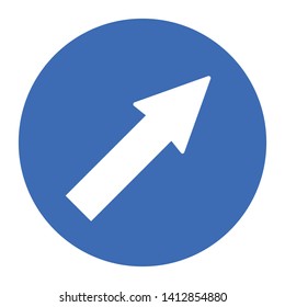 Proceed Straight Only Road Sign