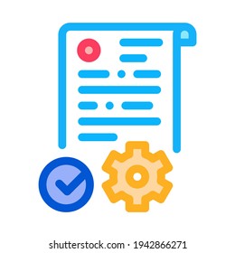 process applications color icon vector. process applications sign. isolated symbol illustration