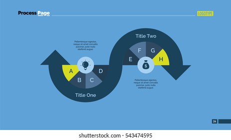 Process arrow diagram slide template