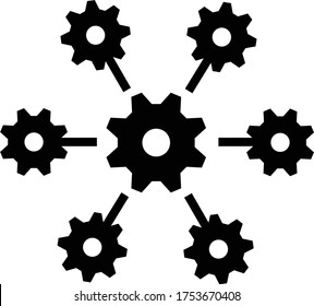 Process Automation Icon. Business Concept.