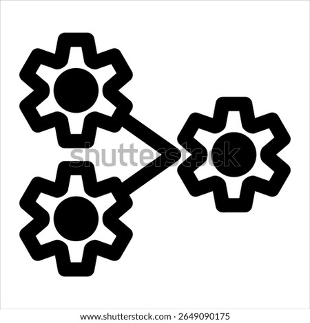 process black icon vector illustration on white background