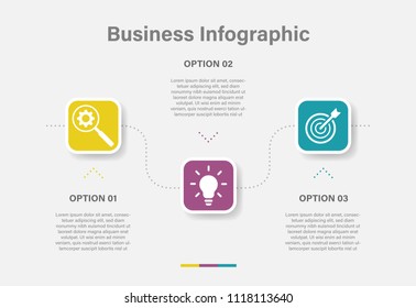 Process Chart 3 Steps Diagramvector Illustration Stock Vector (Royalty ...