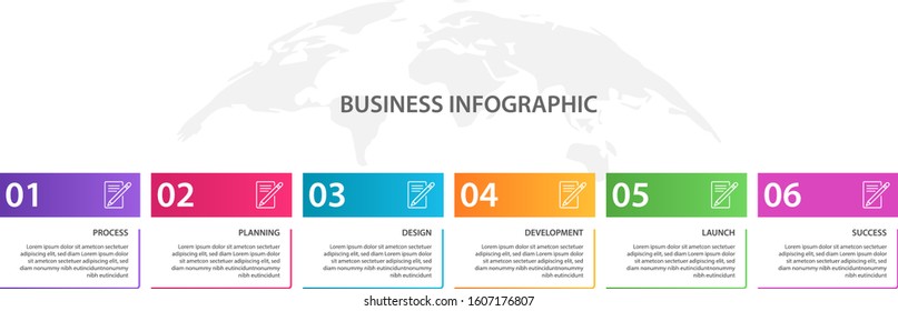 Process chart. Abstract elements of graph. Info graphic for business concept. Vector business template for presentation. parts or processes.Different info graphic elements 