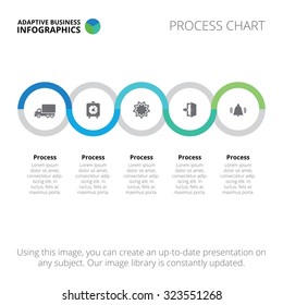 Process chart. Business data.Abstract element of chart, graph, diagram with 5 steps, options, parts, processes. Vector business template for presentation and training. Creative concept for infographic - Shutterstock ID 323551268