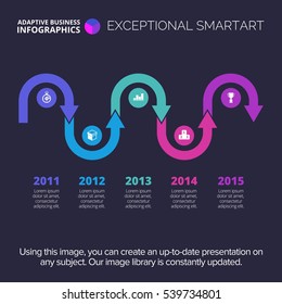 Process Chart Infographic Template