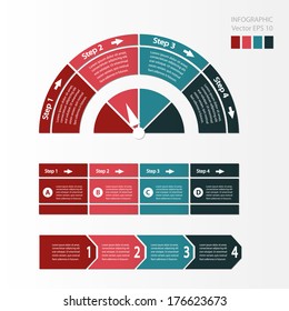 Process Chart Module. Vector Infographic Design.