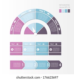 Process Chart Module. Vector Infographic Design.