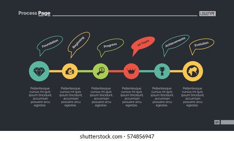 Process Chart Slide 2 Stock Vector (Royalty Free) 574856947 | Shutterstock