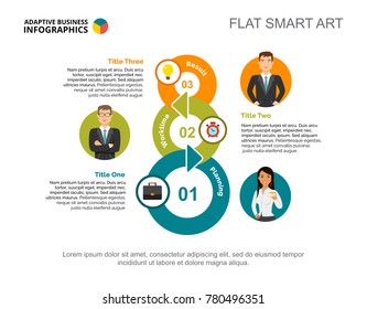 Process Chart with Three Elements Template