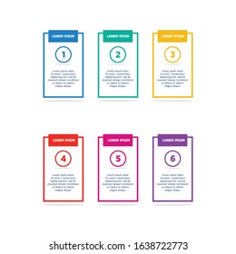 Process columns infographic. Business steps chart, workflow layout diagram and way from idea to income vector presentation concept