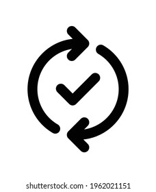 Process completed done vector icon
