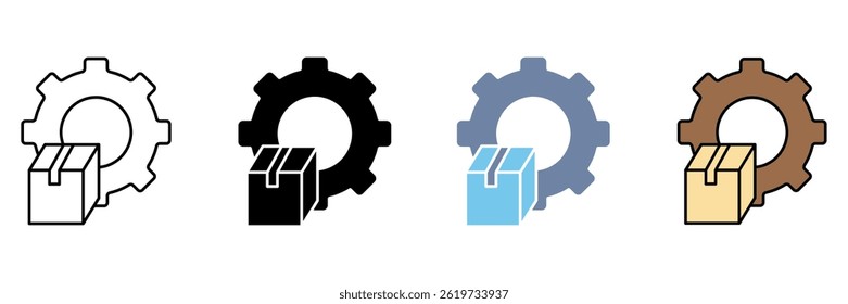 process concept line icon. Simple element illustration.