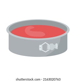 Process of cooking cake or pie cartoon illustration. Adding ingredients in bowl step by step. Preparation concept