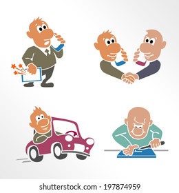 Process of delivery equipment to repair by owner / Solid fill icons in EPS 8 format