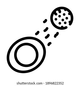 process describing ebb and flow line icon vector. process describing ebb and flow sign. isolated contour symbol black illustration