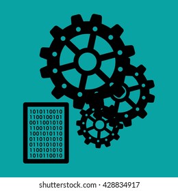 Process design. Solution and business concept. Flat illustration