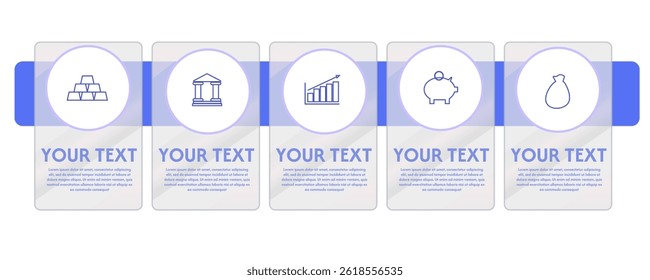 Process diagram with 5 cells made of glass vector
Vector image of steps of diagram with cells made of glass
Fashion step by step diagram