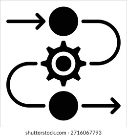 Elemento De Ícone De Diagrama De Processo Para Design