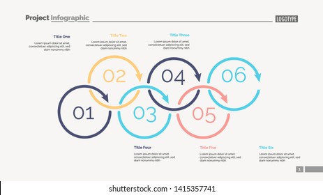 Process Diagram Six Elements Cycle Chart Stock Vector (Royalty Free ...