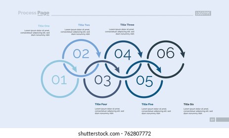 Process Diagram with Six Elements Slide