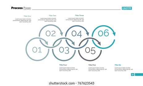 Process Diagram with Six Elements Slide