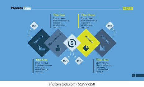 Process Diagram Slide Template Stock Vector (Royalty Free) 574856728