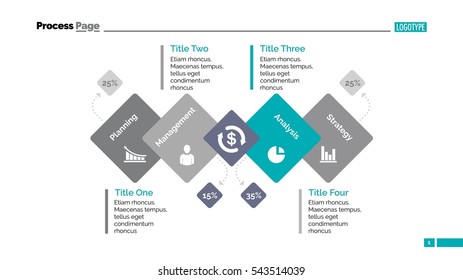 Process Diagram Slide Template Stock Vector (Royalty Free) 543514039 ...