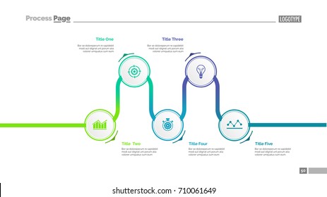 Process diagram slide template