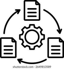 Process Documentation Icon Element for Design
