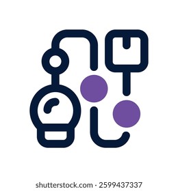 process dual tone icon. Sleek and modern vector icon for websites, mobile apps, marketing materials, and corporate design. Fully scalable and ready to use.