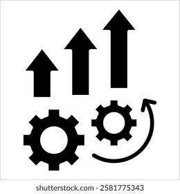 Process Efficiency Icon Element For Design